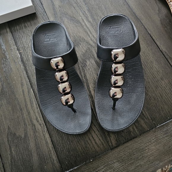 FitFlop Rola Glitzy Crystal Thong Sandals - Picture 3 of 7